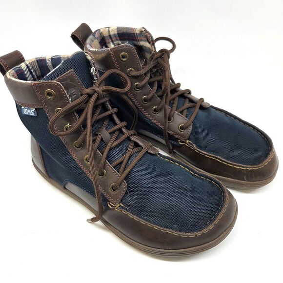 Lems Boulder Boots Unisex Navy Stout  Mens 8.5 US Women’s 10 main image 4